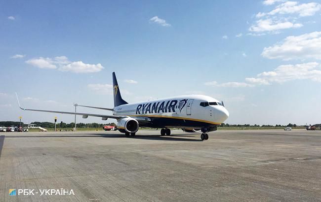 Ryanair запускає три нових рейси з Борисполя