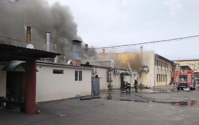 Пожар на Лукьяновке в Киеве ликвидировали
