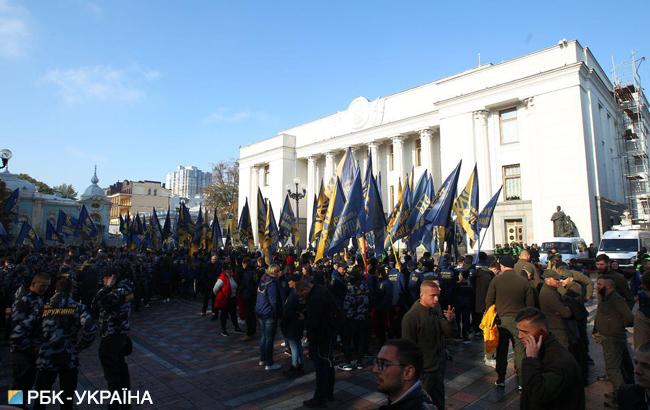 У ВР проходит акция в поддержку иностранцев - ветеранов АТО