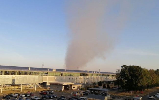В аэропорту "Борисполь" произошел масштабный пожар