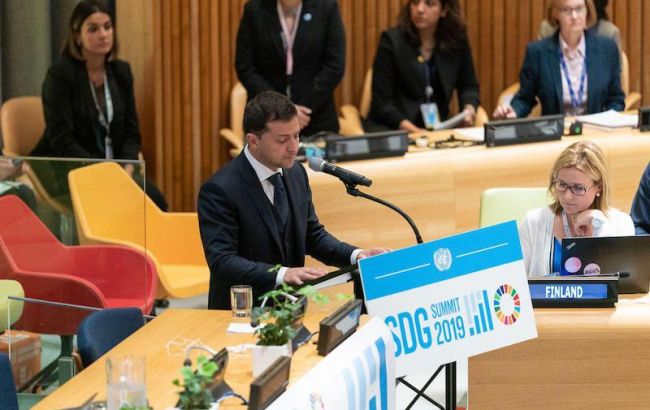 Зеленський в ООН: Сталий розвиток неможливий під звуки вибухів