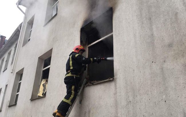 В Киеве горел один из институтов