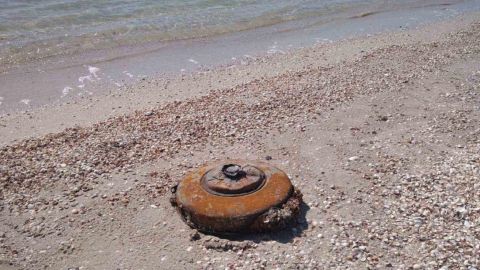 На пляже в Кирилловке нашли мину&nbsp;