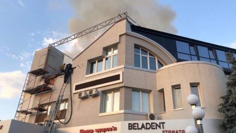 У Білій Церкві горить медцентр