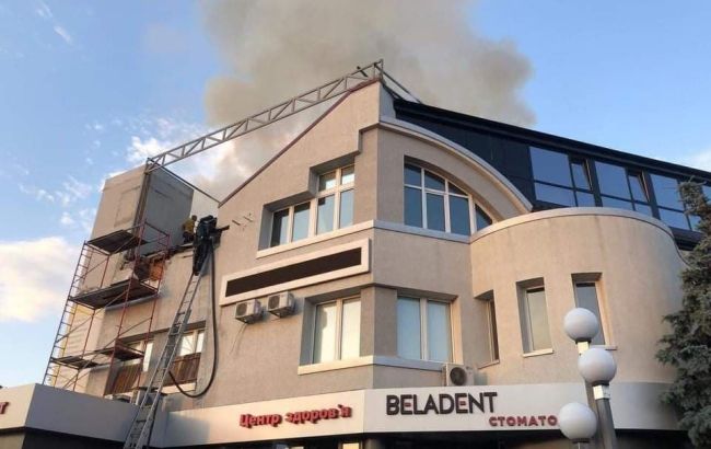 У Білій Церкві горить медцентр