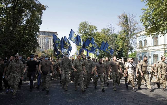 Нацкорпус анонсував продовження протестних акцій біля ОП