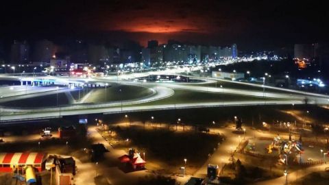 Пожар на нефтебазе Василькова: людей просят плотно закрывать окна