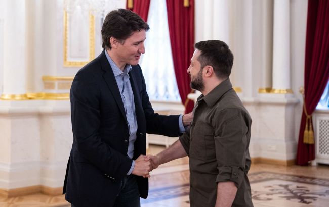 Зеленский встретился с премьером Канады