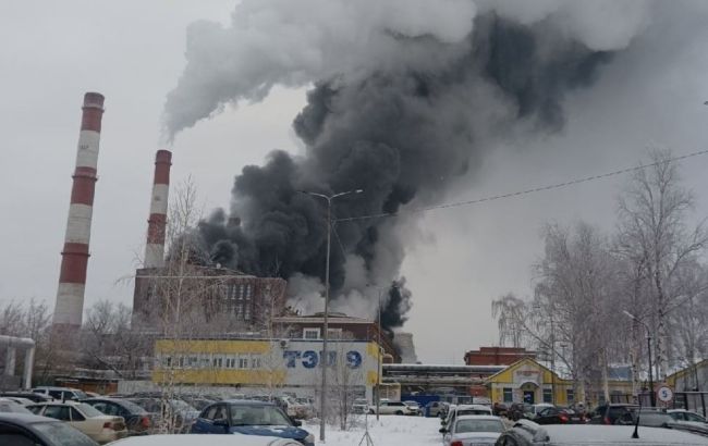 В российской Перми загорелась крупнейшая ТЭЦ (фото)