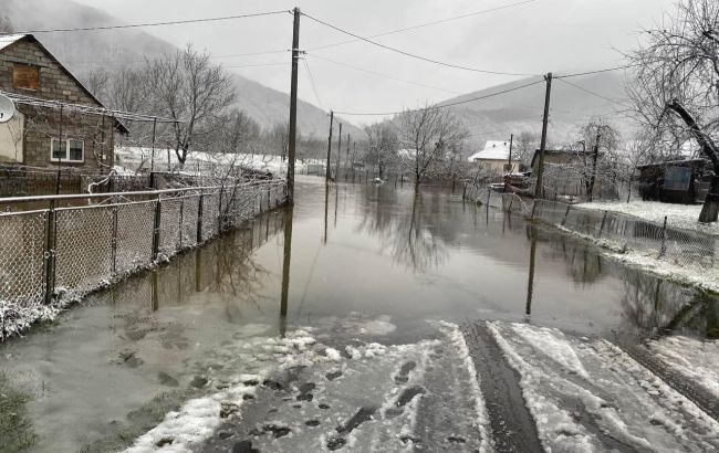 На Закарпатті через сильні опади затопило кілька районів (фото)