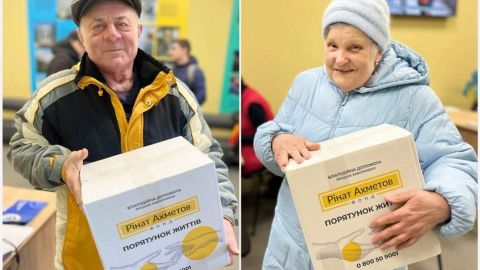В хабе "ЯМариуполь" в Днепре продолжается выдача продовольственной помощи от Фонда Ахметова