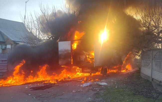 РФ за день запустила 10 дронів по інфраструктурі в Нікопольському районі (фото)