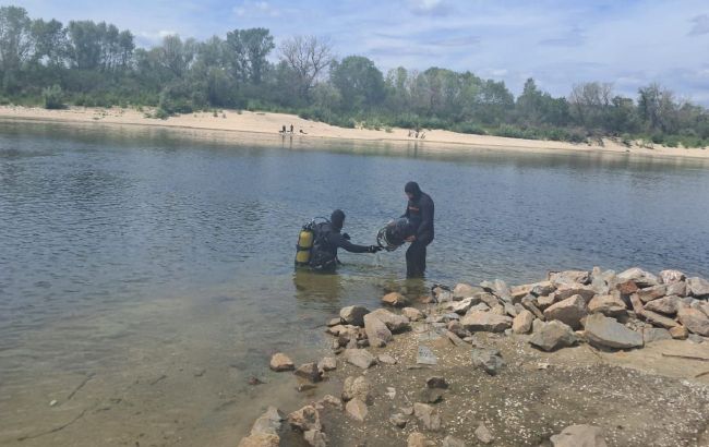 В реке в Запорожье нашли опасный обломок дрона "Шахед" (фото)