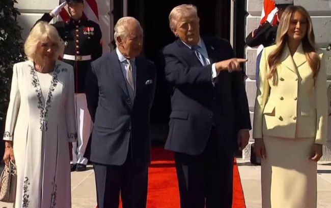 Король Чарльз прибув до США та зустрівся з Трампом: що відомо