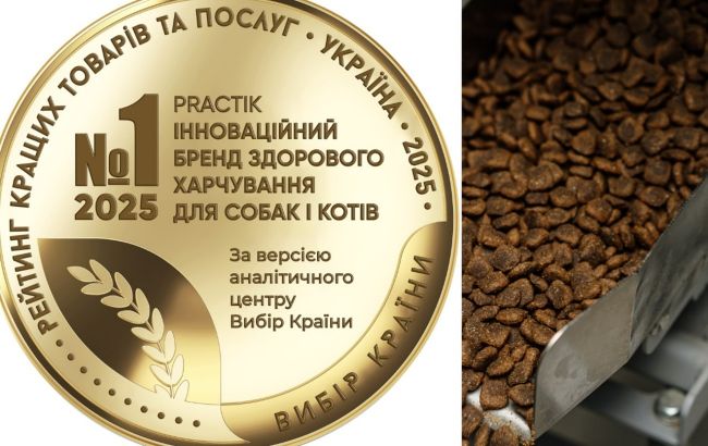 "Вибір країни-2025": український pet food бренд PRACTIK названо лідером інновацій