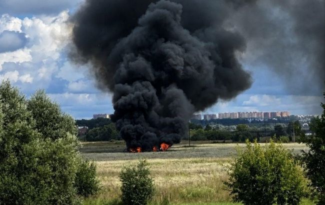 В Подмосковье разбился военный самолет Су-57