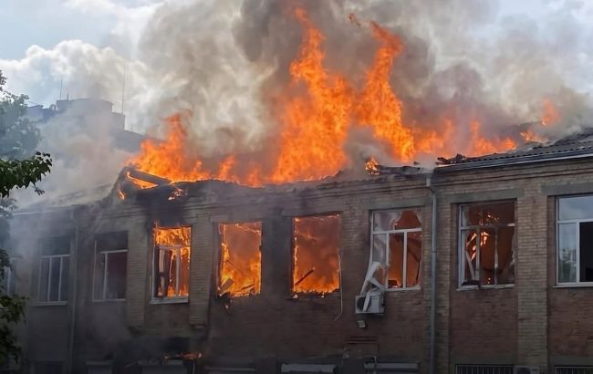 Як виглядає Національний університет харчових технологій після удару дрона: з'явилися фото