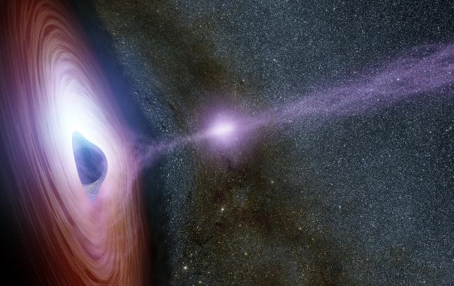 Надмасивна чорна діра розвернулася і спрямувала струмені прямо на Землю