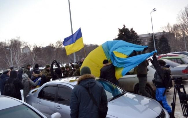 В Одессе поклонников Путина разогнали украинским флагом