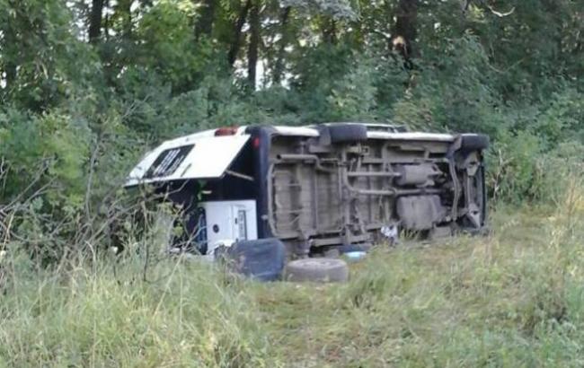 В Хмельницкой области перевернулся автобус с паломниками