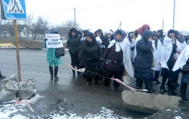 Під Полтавою знову перекривали трасу на Харків