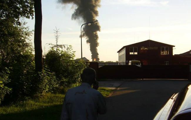 Опубліковано відео з місця пожежі під Васильковим