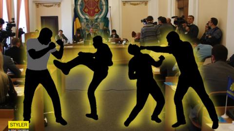 Не прибирають сніг: у Полтавській міськраді активісти побили чиновників (відео, фото)