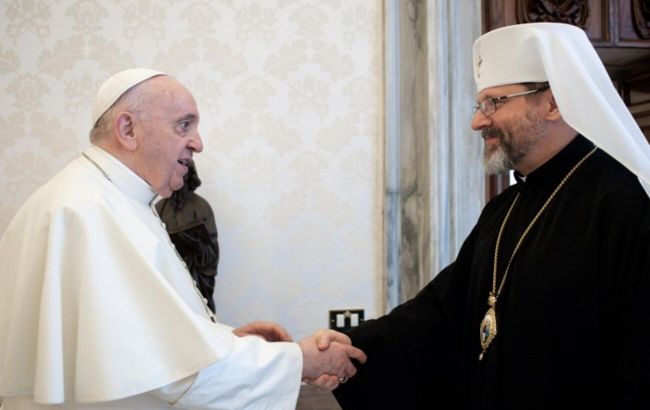 Глава украинской греко-католической церкви обсудил с Папой Римским ситуацию в Украине