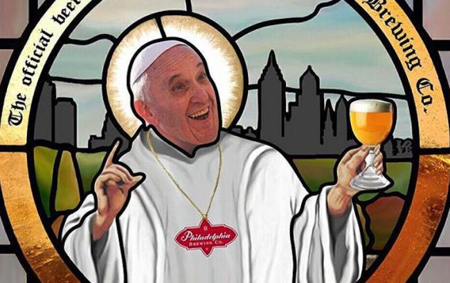 Лик Папы Римского украсит пивные этикетки в США