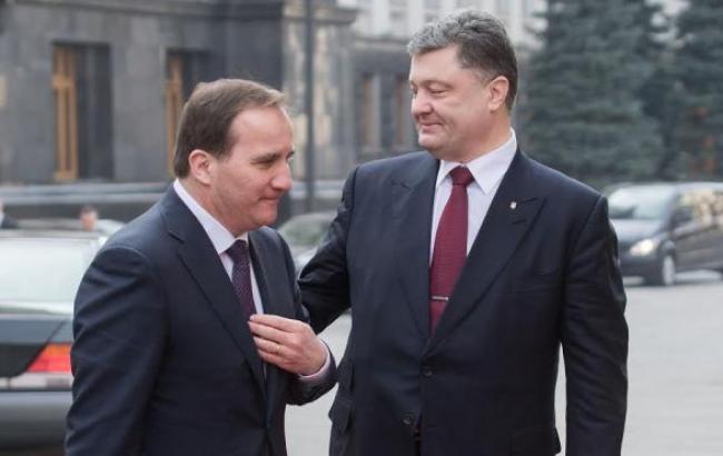 Зустріч Порошенка з прем'єром Швеції Левеном