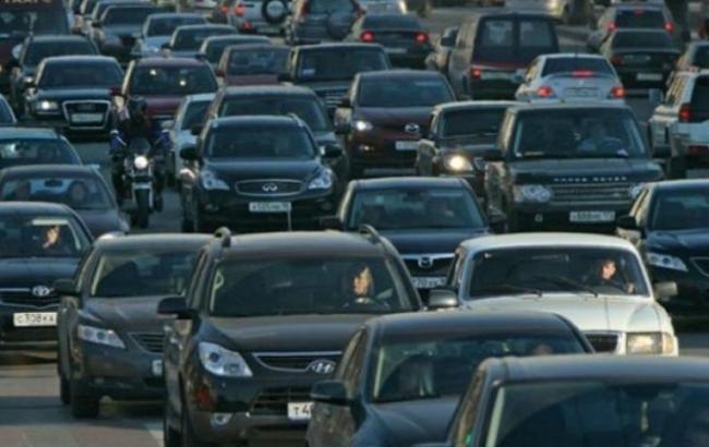 Пробки в Киеве достигли 7 баллов