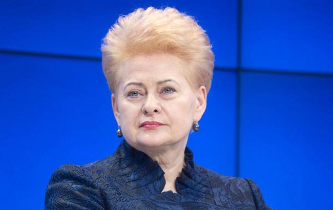 Президент Литви засудила агресію РФ проти України