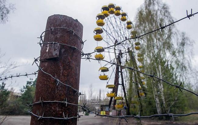 Киевским экстремалам не дали нарядить елку в зоне отчуждения ЧАЭС