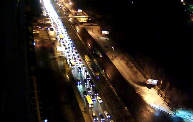 Затори у Києві досягли 7 балів