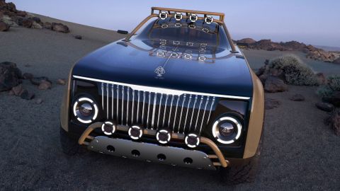 Топор в салоне в наследство от умершего дизайнера: показан самый необычный шоу-кар Maybach