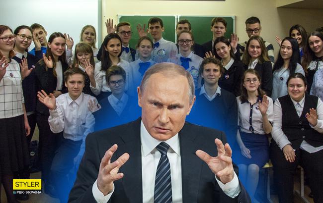 "Что же вы вытворяете, твари?!" Российских детей заставили восхвалять Путина прямо на уроке (чудовищное видео)
