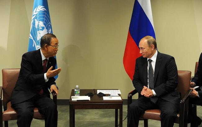 Путін назвав генсеку ООН головні проблеми в Україні