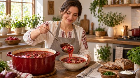 Домашний борщ с мясом и фасолью: пошаговый семейный рецепт редактора Styler (фото)