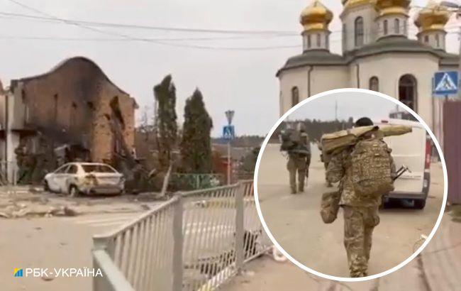 Дивіться відео, як грузини зачищають Місто-герой Ірпінь від окупантів