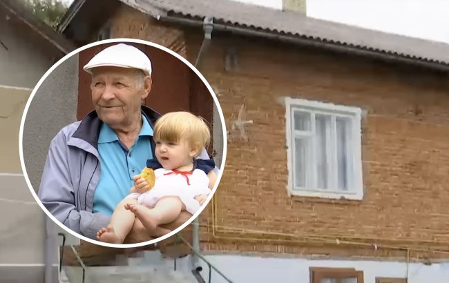 Украинцы приобрели дом для семьи дедушки с внучкой, которые убегали от войны: видео с ними увидел весь мир
