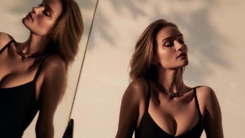 Роузі Хантінгтон-Уайтлі в спокусливій вечірній сукні вирушила на побачення