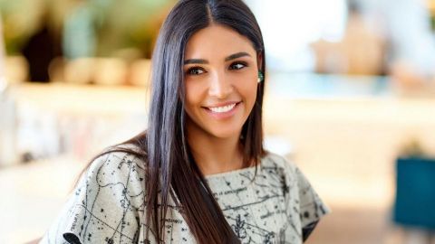 Фантастика: Санта Димопулос в стильном платье покорила фанатов изысканной красотой