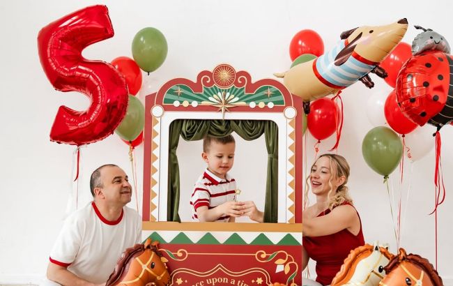 Виктор Павлик с женой эффектно отпраздновали 5-летие сына (фото)