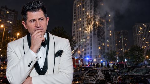 "2 секунды после попадания": Андрей Джеджула показал жуткие кадры из Киева во время атаки РФ