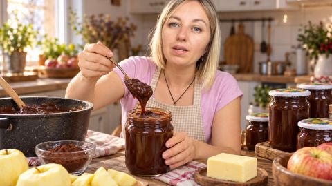 Яблучна "Нутелла" на зиму: проста паста з яблук і какао