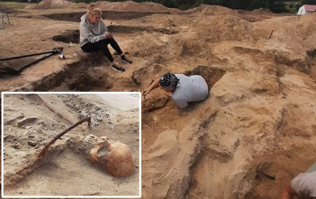 Археологи знайшли рештки "жінки-вампіра" з серпом на шиї і замком на пальці ноги (фото)