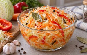 Родинний рецепт маринованої капусти з перцем: готується швидко (фото)