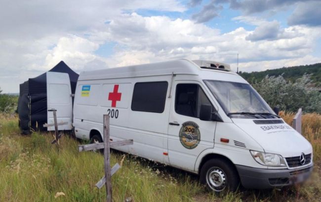 У Слов'янську провели ексгумацію тіл загиблих під час бойових дій в 2014 році