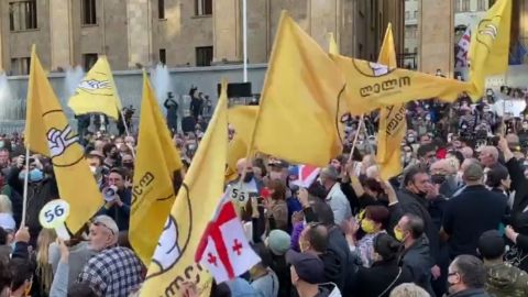 У Тбілісі почалися протести через результати виборів