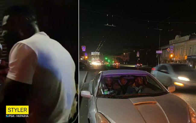 В Харькове водитель "евробляхи" устроил разборки с полицией: драка попала на видео